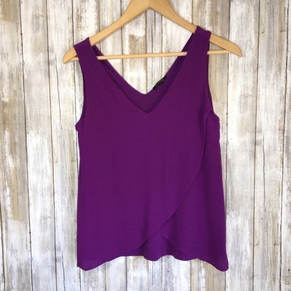 Massimo Dutti Purple Sleeveless Blouse - Picture 1 of 4
